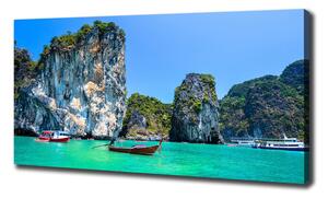 Print pe canvas barci Thailanda