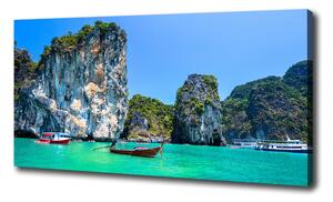 Print pe canvas barci Thailanda