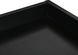 HOMCOM Set Noptiere Suspendate 2 Bucăți cu Sertar de Depozitare Negru 40x30x19.5cm Design Modern pentru Dormitor | Aosom Romania