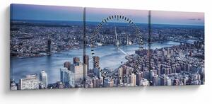 Tablou cu New York (cu ceas) (90x30 cm)