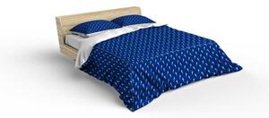 Lenjerie de pat albastru închis cu căluți de mare 70 x 80cm Lăţime: 140 cm | Lungime: 200 cm