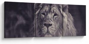 Tablou cu leu (cu ceas) (90x30 cm)
