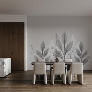 Fototapet Design botanic elegant, monocrom, Fototapet natură, Fototapet populare, t00723v2 - Tapeko.ro