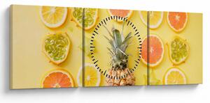 Tablou cu fructe (cu ceas) (90x30 cm)