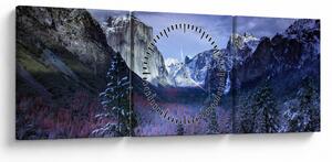 Tablou - Yosemite, USA (cu ceas) (90x30 cm)