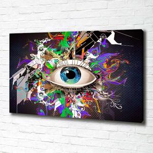 Tablou pe pânză canvas ochi abstract
