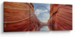 Tablou - Vermilion Cliffs Arizona (cu ceas) (90x30 cm)