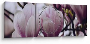 Tablou - Magnolie (cu ceas) (90x30 cm)