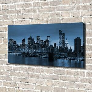 Tablou pe pânză canvas New York, pe timp de noapte