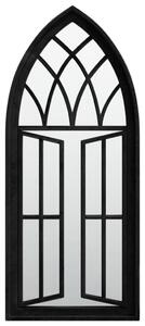 Oglindă,negru, 70x30 cm,fier, pentru utilizare în interior