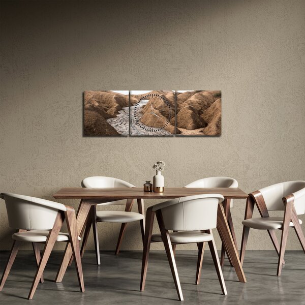 Tablou - Vulcanul Românesc (cu ceas) (90x30 cm)
