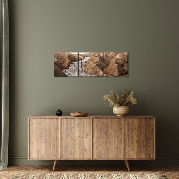 Tablou - Vulcanul Românesc (cu ceas) (90x30 cm)