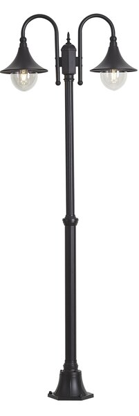 Felinar clasic de exterior negru 200cm IP44 - Daphne