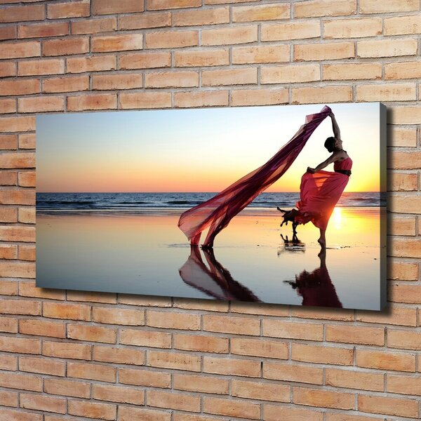 Imprimare tablou canvas dans femeie