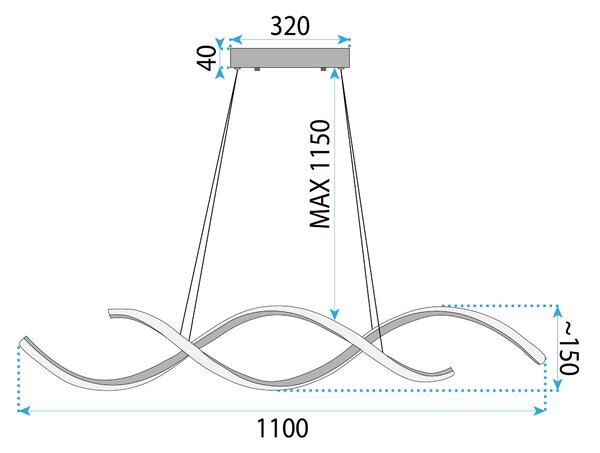 Lampa LED LHJ021-CP ROSE GOLD