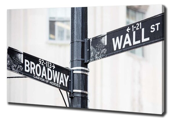Pictură pe pânză semn Wall Street
