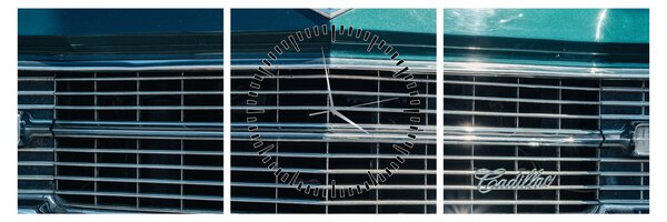 Tablou - Cadillac (cu ceas) (90x30 cm)