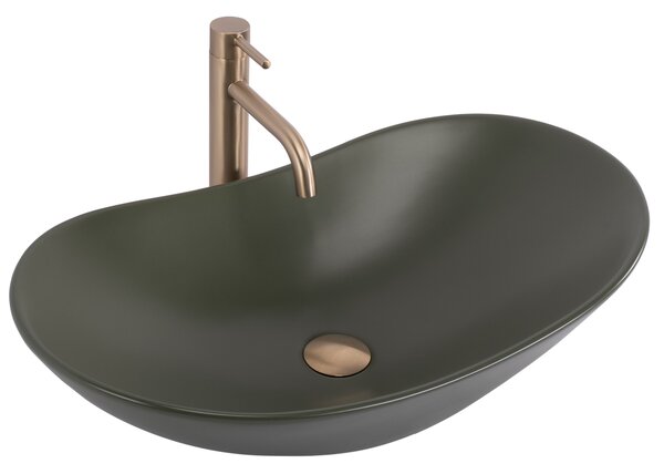 Lavoar pentru blat Rea Royal Olive Matt