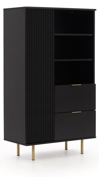 Dulap cu rafturi Nalani R1D2SZ (negru). 1071316