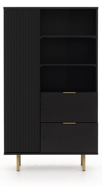 Dulap cu rafturi Nalani R1D2SZ (negru). 1071316