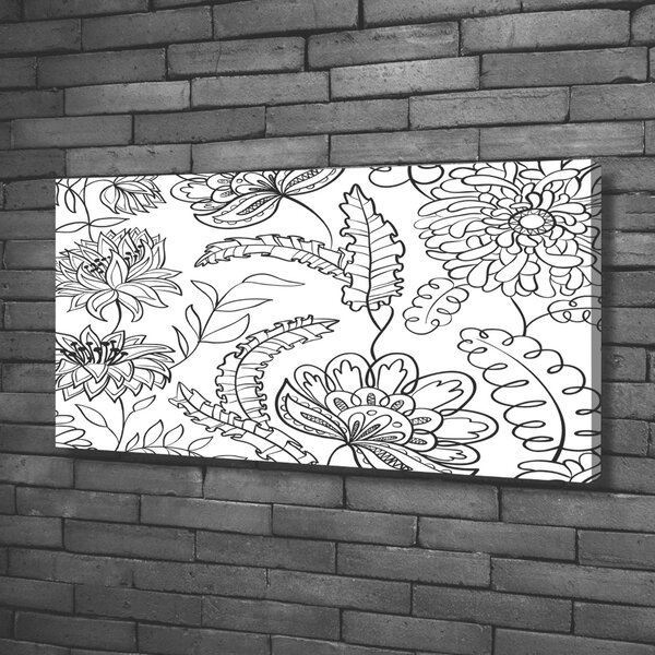 Pictură pe pânză model floral