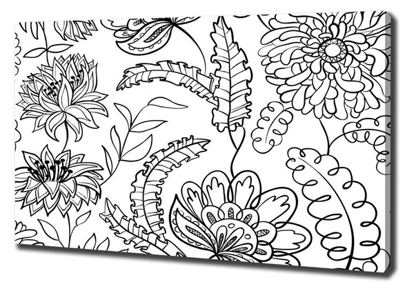 Pictură pe pânză model floral
