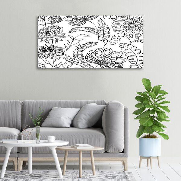 Pictură pe pânză model floral