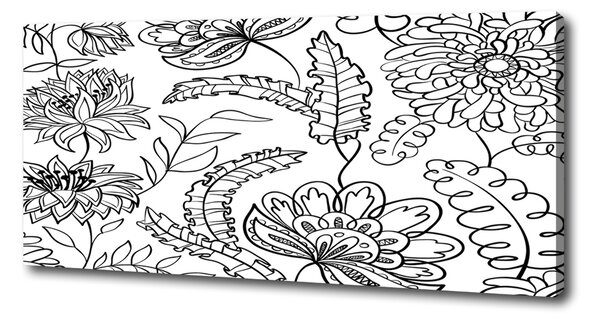 Pictură pe pânză model floral