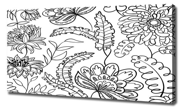 Pictură pe pânză model floral