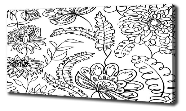 Pictură pe pânză model floral