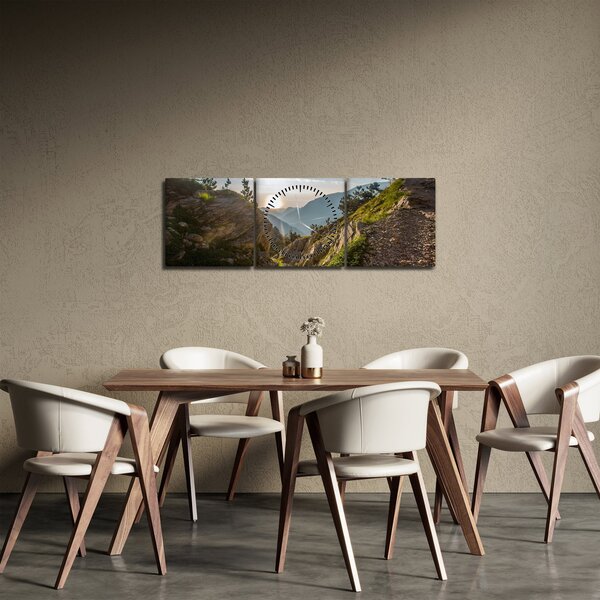 Tablou - Muntele Olimpus (cu ceas) (90x30 cm)