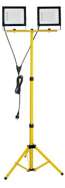 Proiector LED cu suport TIGRA 2xLED/100W/230V 4000K IP54 negru/galben