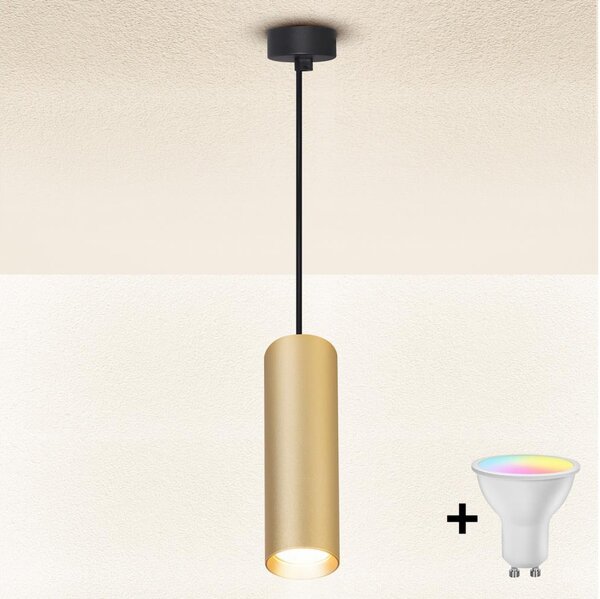 BRILAGI - Lustră LED SELE, reglabilă, pe cablu, 1xGU10/4,8W/230V, negru/auriu