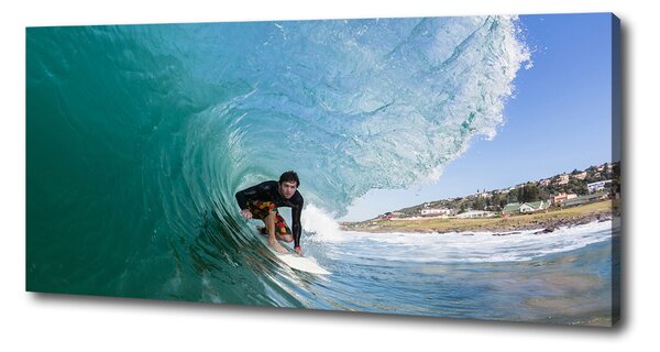 Tablou canvas Surfer pe val