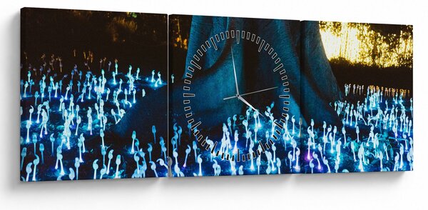 Tablou - Copac magic (cu ceas) (90x30 cm)