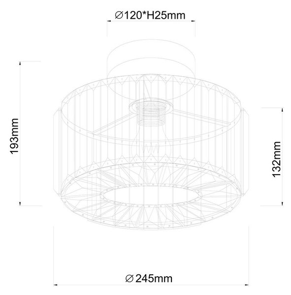 Light Prestige Galactico lampă de tavan 1x15 W auriu LP-2910/1C GD