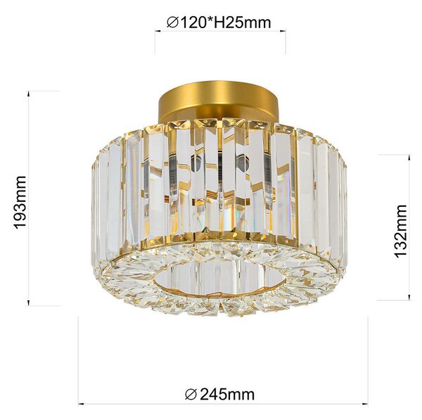 Light Prestige Galactico lampă de tavan 1x15 W auriu LP-2910/1C GD