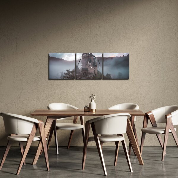 Tablou - Eltz Castle, Germania (cu ceas) (90x30 cm)