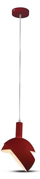 Lustră pe cablu 1xE14/60W/230V roșu