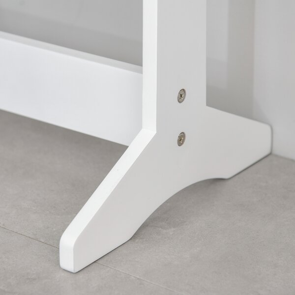 Dulap cu oglinda HOMCOM, pentru bijuterii, spatiu mare de stocare, MDF 36x30x136cm | Aosom RO