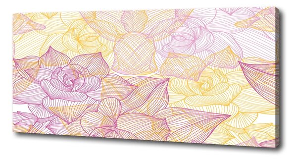 Pictură pe pânză model floral