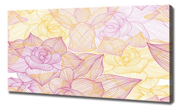 Pictură pe pânză model floral