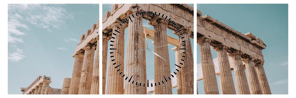 Tablou - Akropolis antic (cu ceas) (90x30 cm)