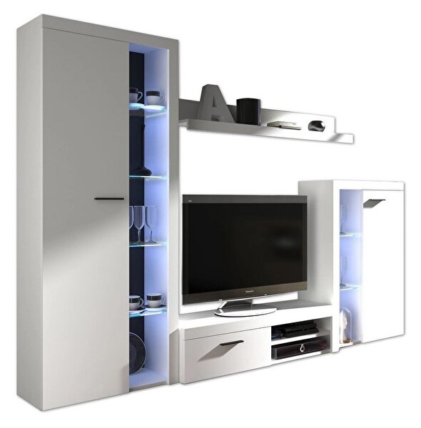 Mobilier living Rudby (Alb) (fără iluminat). 610018