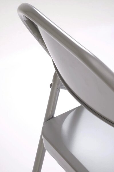 Scaun K565, gri, metal, 46x47x75 cm