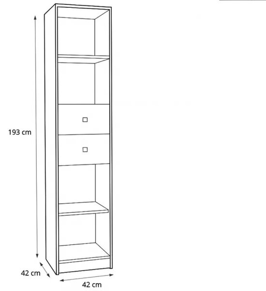 Z0ND0 Dulap cu rafturi Torton T6. 606150