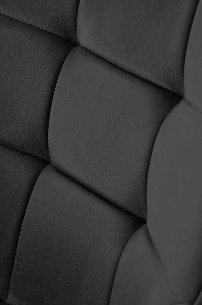 Scaun K588, negru - HLR 66, stofa catifelata/otel, 55x60x89 cm