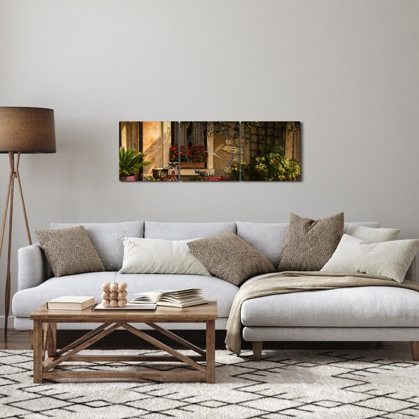Tablou - Italia pitorească (cu ceas) (90x30 cm)