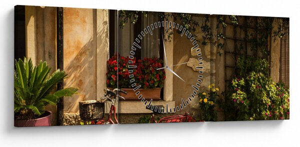 Tablou - Italia pitorească (cu ceas) (90x30 cm)