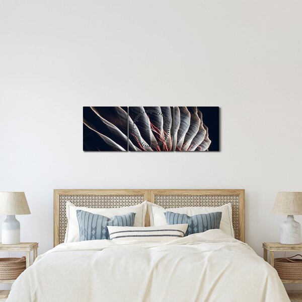 Tablou - Descărcare de lumini (cu ceas) (90x30 cm)
